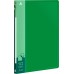 Папка с 10 прозр.вклад. Бюрократ -BPV10GRN A4 пластик 0.6мм торц.карм с бум. встав зеленый