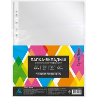 Папка-вкладыш Бюрократ СуперЛюкс -080T/25 тисненые А4+ 80мкм (упак.:25шт)