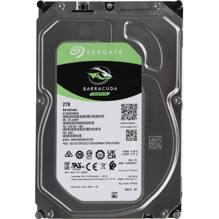 Жесткий диск Seagate Original SATA-III 2Tb ST2000DM008 Desktop Barracuda (7200rpm) 256Mb 3.5"