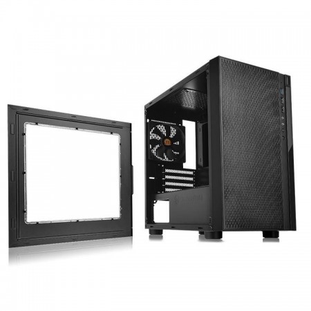 Корпус Thermaltake Versa H18 Window черный без БП mATX 4x120mm 3x140mm 2xUSB2.0 1xUSB3.0 audio bott PSU