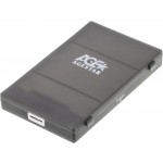 Внешний корпус для HDD/SSD AgeStar 3UBCP1-6G SATA USB3.0 пластик черный 2.5"