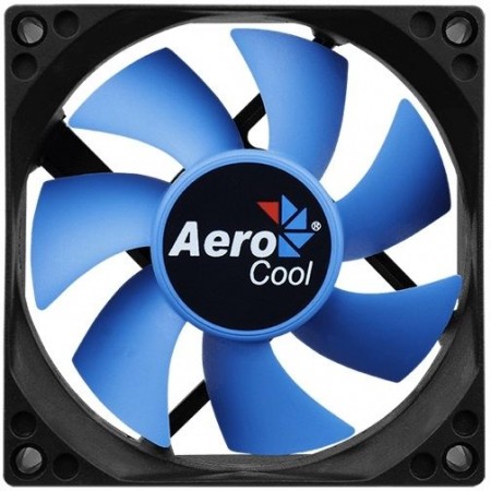 Вентилятор для корпуса Aerocool Motion 8 Plus 80х80x25 черный 3-pin 4-pin (Molex) 25дБ (MOTION 8 PLUS 80) Ret