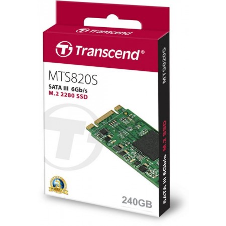 Накопитель SSD Transcend SATA-III 240GB TS240GMTS820S 820S M.2 2280 0.3 DWPD