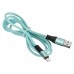 Кабель Digma LIGHT-1.2M-BRAIDED-GR USB (m)-Lightning (m) 1.2м зеленый