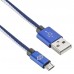 Кабель Digma MICROUSB-0.15M-BL USB (m)-micro USB (m) 0.15м синий