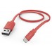 Кабель Hama Flat 00173645 USB (m)-Lightning (m) 1.2м розовый плоский