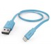 Кабель Hama Flat 00173646 USB (m)-Lightning (m) 1.2м синий плоский