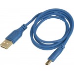 Кабель Hama Flexi-Slim 135785 USB (m)-USB Type-C (m) 0.75м синий