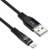 Кабель Digma LIGHT-2M-BRAIDED-BLK USB (m)-Lightning (m) 2м черный