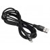 Кабель Digma LIGHT-2M-BRAIDED-BLK USB (m)-Lightning (m) 2м черный