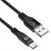 Кабель Digma TYPE-C-2M-BRAIDED-BLK USB (m)-USB Type-C (m) 2м черный