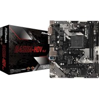 Материнская плата Asrock B450M-HDV R4.0 Soc-AM4 AMD B450 2xDDR4 mATX AC`97 8ch(7.1) GbLAN RAID+VGA+DVI+HDMI