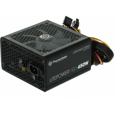 Блок питания Thermaltake ATX 450W Litepower RGB 450 (20+4pin) APFC PPFC 120mm fan color LED 4xSATA RTL