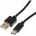 Кабель USB (m)-USB Type-C (m) 1.8м черный