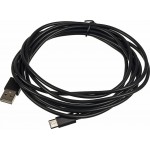 Кабель USB (m)-USB Type-C (m) 3м черный