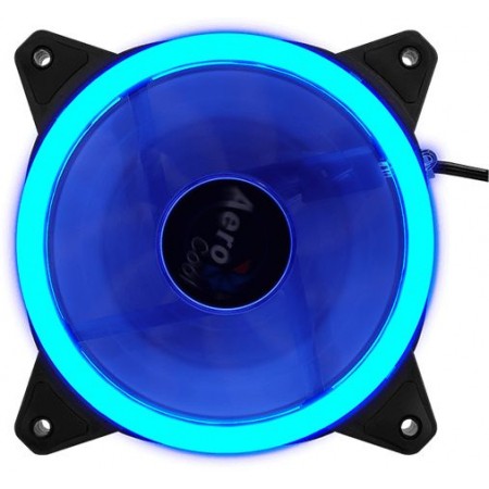 Вентилятор для корпуса Aerocool Rev LED 120х120 черный 3-pin 15дБ (REV BLUE 120) Ret