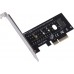 Адаптер PCI-E M.2 NGFF for SSD V2 + Heatsink Ret