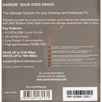 Накопитель SSD AMD PCIe 3.0 x4 960GB R5MP960G8 Radeon M.2 2280