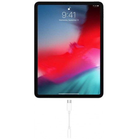 Переходник Apple MU7E2ZM/A Jack 3.5 (f)-USB Type-C (m) белый