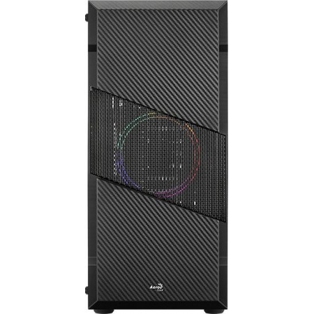 Корпус Aerocool Menace Saturn FRGB-G-BK-v1 черный без БП ATX 7x120mm 2x140mm 2xUSB3.0 audio bott PSU