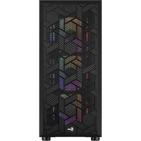 Корпус Aerocool Hive-G-BK-v2 черный без БП ATX 4x120mm 2x140mm 1xUSB2.0 2xUSB3.0 audio bott PSU