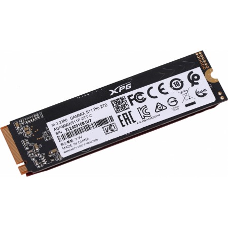 Накопитель SSD A-Data PCIe 3.0 x4 2TB AGAMMIXS11P-2TT-C S11 Pro M.2 2280