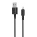 Кабель SunWind USB (m)-Lightning (m) 1.2м черный блистер