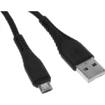 Кабель BoraSCO Fishbone 38499 USB (m)-micro USB (m) 1м черный