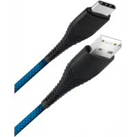 Кабель BoraSCO Fishbone 38505 USB (m)-USB Type-C (m) 1м синий