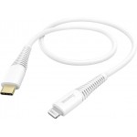 Кабель Hama 00183309 USB Type-C (m)-Lightning (m) 1.5м белый