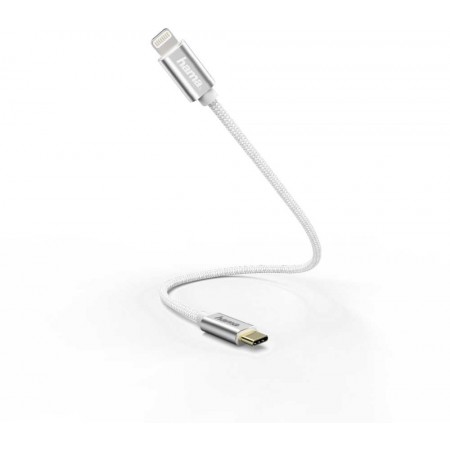 Кабель Hama 00187209 USB Type-C (m)-Lightning (m) 0.2м белый