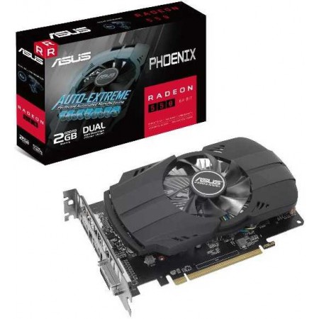 Видеокарта Asus PCI-E PH-550-2G AMD Radeon 550 2Gb 64bit GDDR5 1183/6000 DVIx1 HDMIx1 DPx1 HDCP Ret