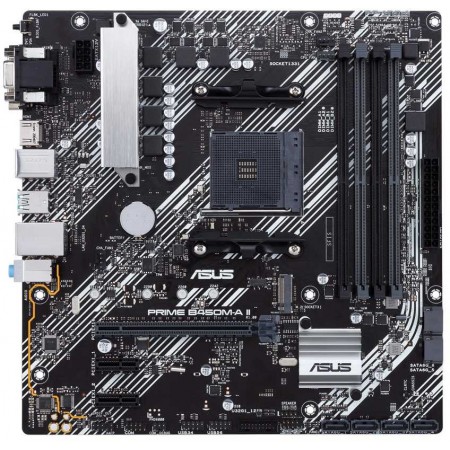 Материнская плата Asus PRIME B450M-A II Soc-AM4 AMD B450 4xDDR4 mATX AC`97 8ch(7.1) GbLAN RAID+VGA+DVI+HDMI