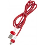 Кабель Redline Candy УТ000021989 USB (m)-Lightning (m) 1м красный