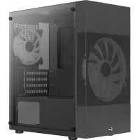 Корпус Aerocool Atomic Lite-G-BK-v2 черный без БП mATX 6x120mm 2x140mm 1xUSB2.0 2xUSB3.0 audio bott PSU