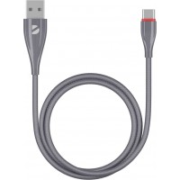 Кабель Deppa Ceramic 72289 USB (m)-USB Type-C (m) 1м серый