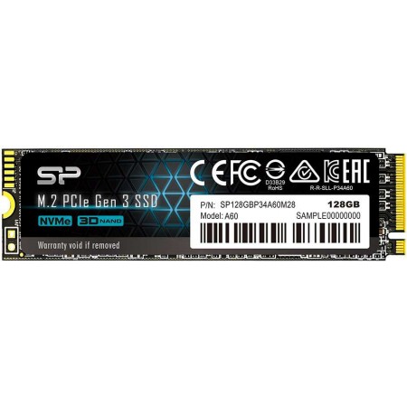 Накопитель SSD Silicon Power PCIe 3.0 x4 128GB SP128GBP34A60M28 M-Series M.2 2280