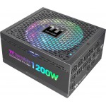 Блок питания Thermaltake ATX 1200W Toughpower PF1 ARGB 80+ platinum 24pin APFC 140mm fan color LED 12xSATA Cab Manag RTL