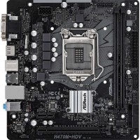 Материнская плата Asrock H470M-HDV Soc-1200 Intel H470 2xDDR4 mATX AC`97 8ch(7.1) GbLAN+VGA+DVI+HDMI