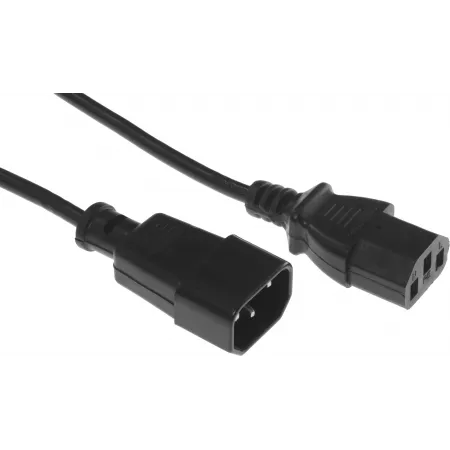 Кабель-удлинитель Buro IEC C13 IEC C14 3м (AN23-1008-3) черный (пакет)