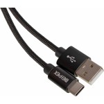 Кабель USB (m)-USB Type-C (m) 1м черный