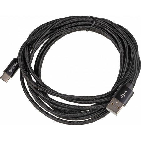 Кабель USB (m)-USB Type-C (m) 3м черный