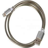 Кабель USB (m)-Lightning (m) 1м серебристый