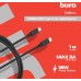 Кабель Buro PD18W USB Type-C (m)-Lightning (m) 1м черный