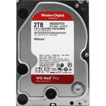 Жесткий диск WD SATA-III 2Tb WD2002FFSX NAS Red Pro (7200rpm) 64Mb 3.5"