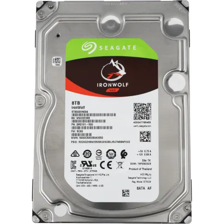 Жесткий диск Seagate SATA-III 8TB ST8000VN004 NAS Ironwolf 4KN (7200rpm) 256Mb 3.5"