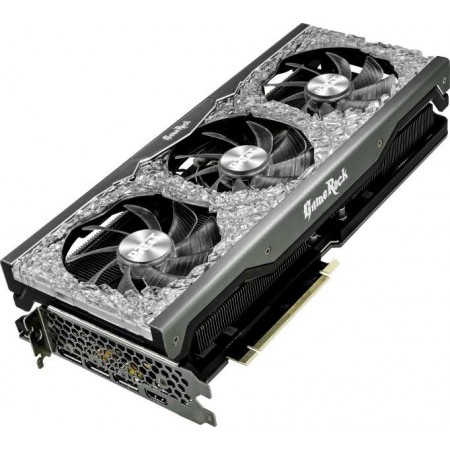Видеокарта Palit PCI-E 4.0 PA-RTX3070 GAMEROCK 8G V1 LHR NVIDIA GeForce RTX 3070 8Gb 256bit GDDR6 1500/14000 HDMIx1 DPx3 HDCP Ret Видеокарта Palit PCI-E 4.0 PA-RTX3070 GAMEROCK 8G V1 LHR NVIDIA GeForce RTX 3070 8Gb 256bit GDDR6 1500/14000 HDMIx1 DPx3 HDCP Ret