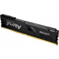 Память DDR4 8Gb 3200MHz Kingston KF432C16BB/8 Fury Beast Black RTL Gaming PC4-25600 CL16 DIMM 288-pin 1.35В single rank с радиатором Ret