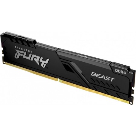 Память DDR4 8Gb 3200MHz Kingston KF432C16BB/8 Fury Beast Black RTL Gaming PC4-25600 CL16 DIMM 288-pin 1.35В single rank с радиатором Ret