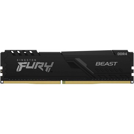 Память DDR4 8Gb 2666MHz Kingston KF426C16BB/8 Fury Beast Black RTL Gaming PC4-21300 CL16 DIMM 288-pin 1.2В single rank с радиатором Ret